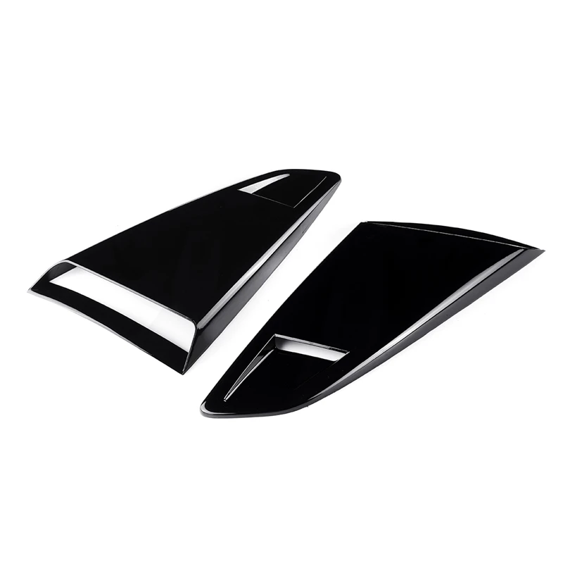 Car Side Window Quarter Louver Side Vent Scoop Cover Trim Rear Window Side Vent Ford For Mustang 2015-2020 2Dr Coupe