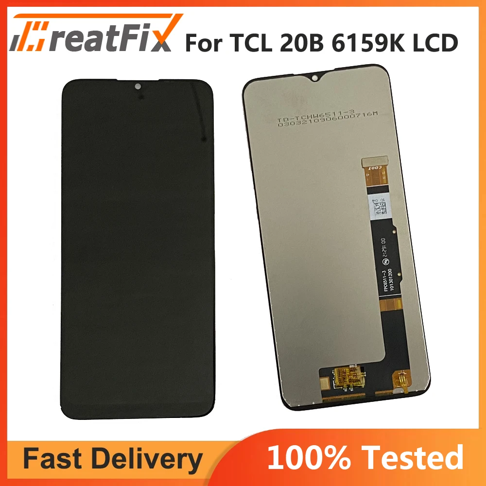 

6.52'' Original Tested For TCL 20B 6159K LCD Display Touch Screen Replacement Digitizer Assembly For TCL 20B 6159K Display LCD