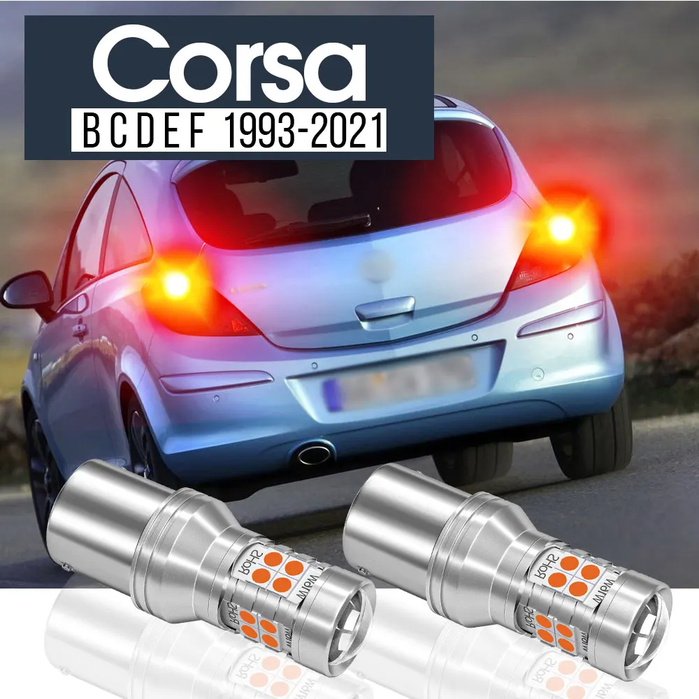 2pcs LED Brake Light Lamp Canbus Accessories For Opel Corsa B C D E F 1993-2021 2009 2010 2011 2012 2013 2014 2015 2016 2017