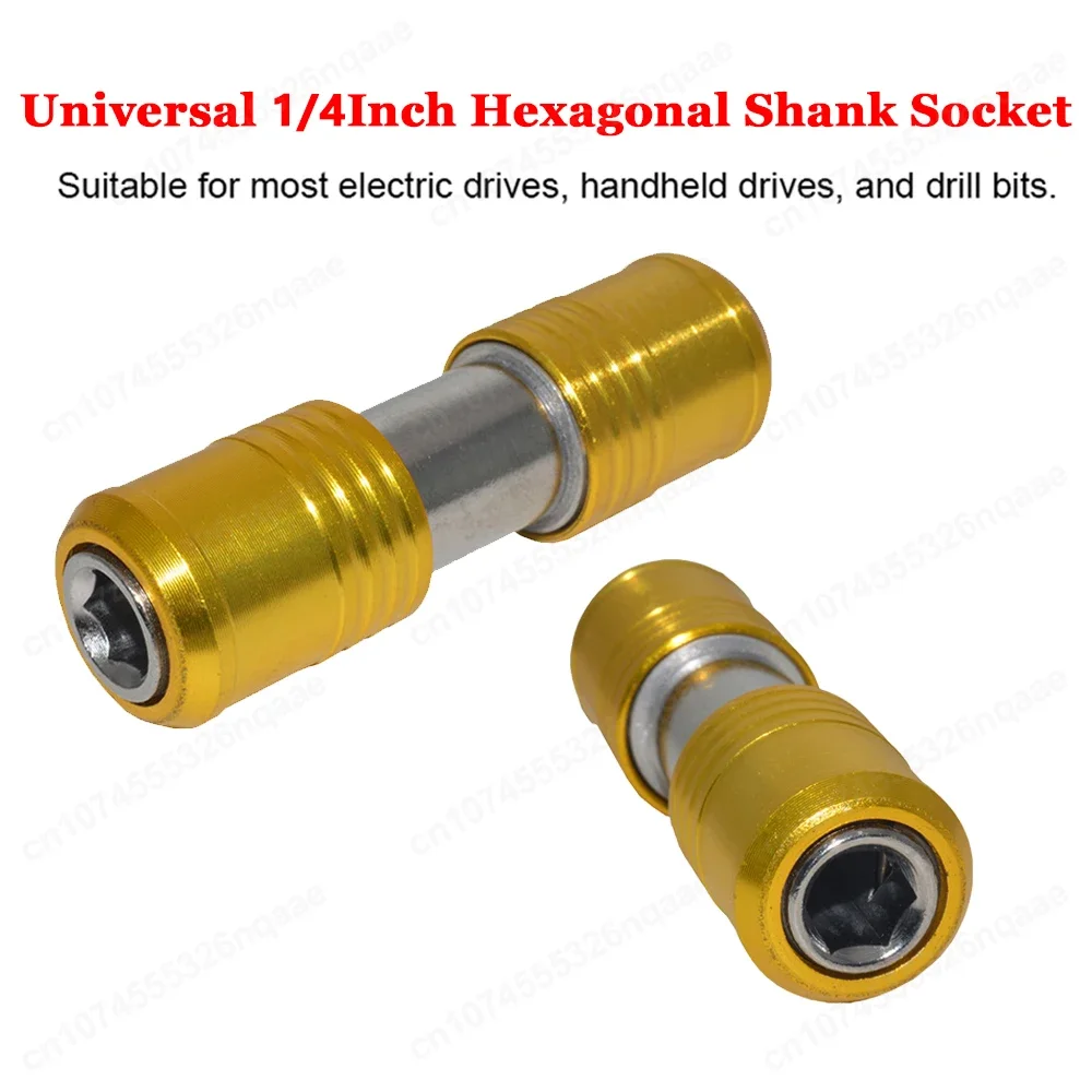 1-3PCS Screwdriver Bit Holder 1/4 inch Hex Double Head Extension Rod Screw Adapter Screwdriver Drill Extension Bar Adapter