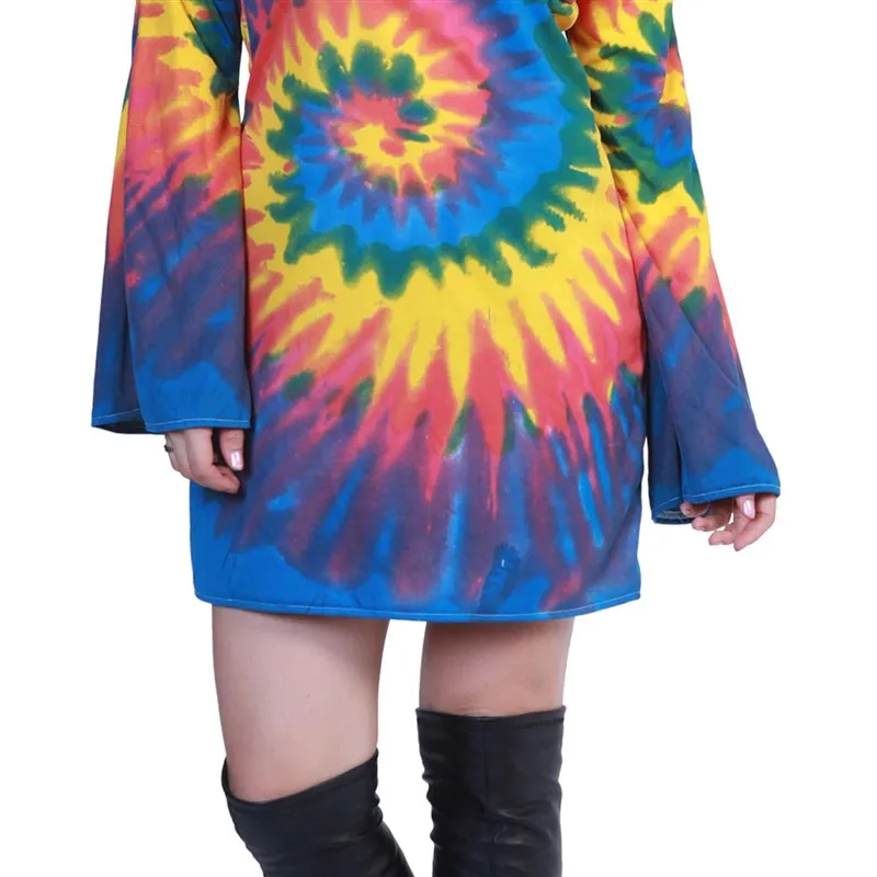 

Halloween Hippie Roleplaying Costume Women's Ethnic Stage Wear Fashionable Ladies' Outfit Spring Trendy Tunic Top