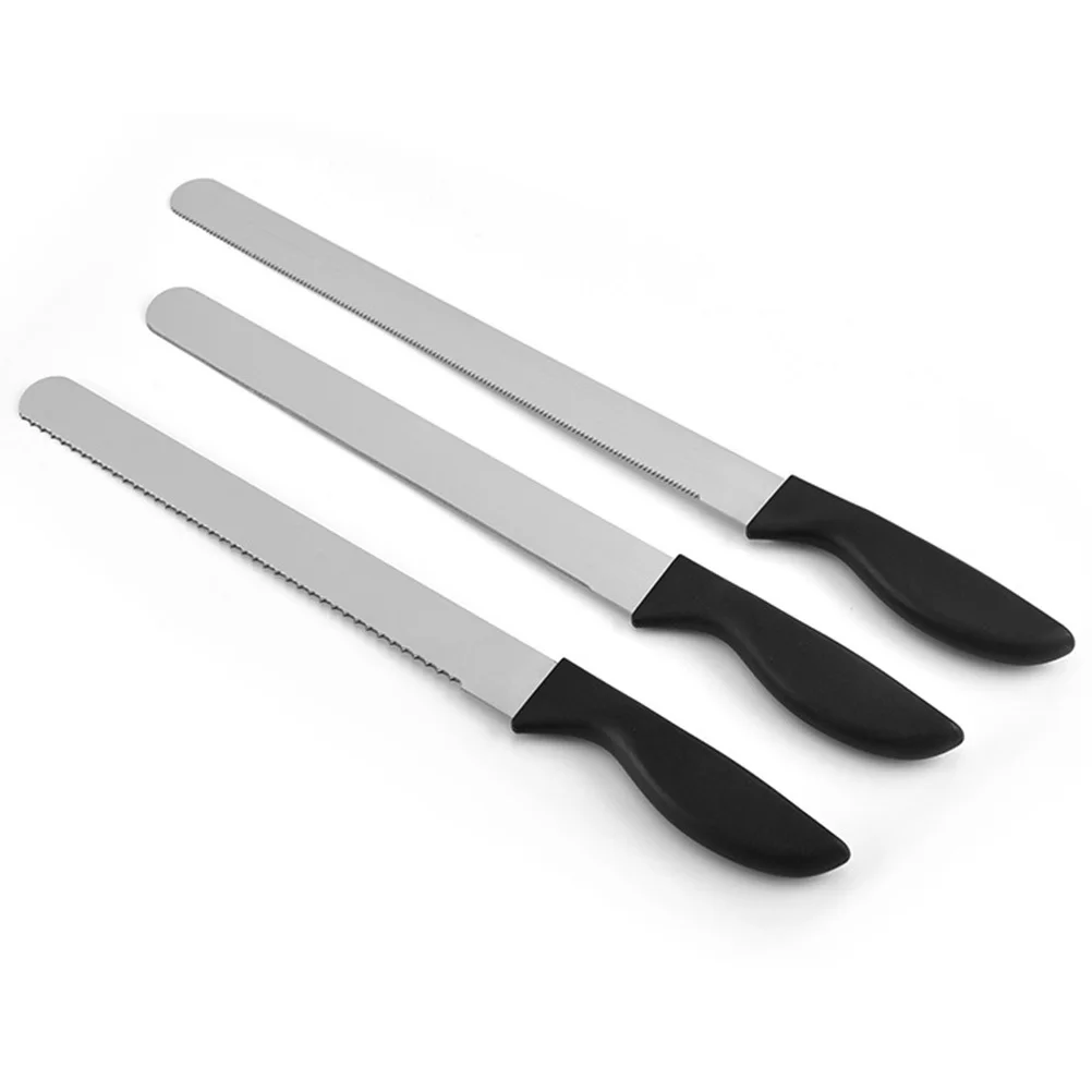 

2Pcs Cream Spatula Stainless Steel Cake Scraper 10 Inch 12 Inch Reusable Baking Gadget Kitchen Utensil for Home Bakery Silver