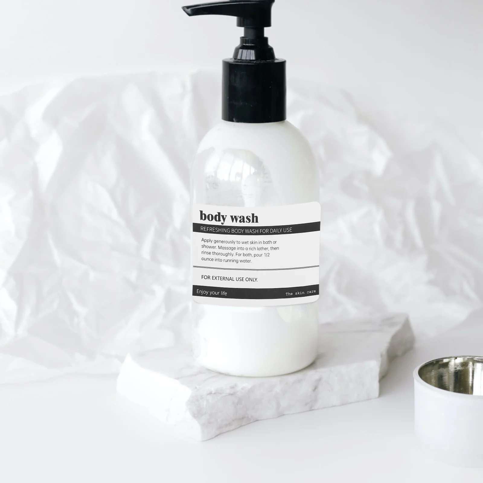 

Adhesive Labels Stickers For Skincare Bottles Waterproof Label Tags Toiletries Organizer Bathroom Storage Pvc