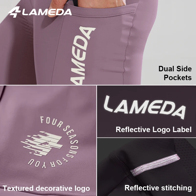 LAMEDA Cycling Bib Shorts Shock-Absorption Padded Road Bike Shorts Riding Biking Bib Shorts Breathable Women's Summer MTB Shorts - Image 6