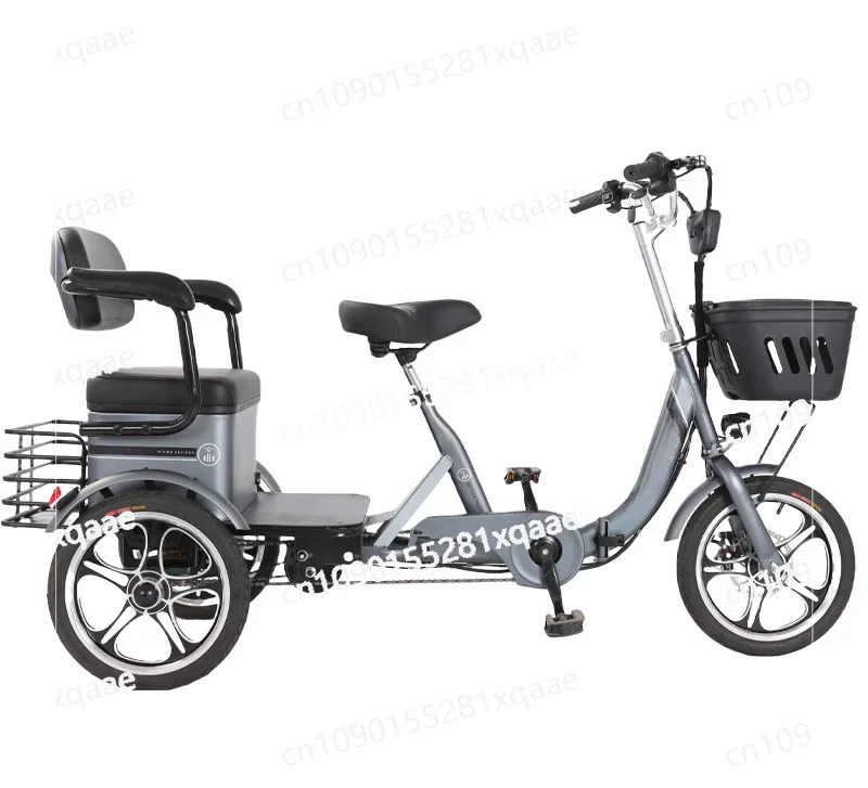 Electric Tricycle Household Small Long-range Cycling Travel Labor-saving and Lightweight New Pick-up and Drop-off Children