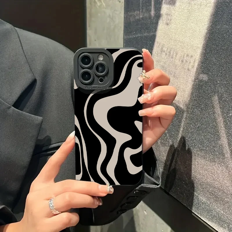 Fashion Zebra Stripe Pattern Silicone Case for Xiaomi Redmi Note 13 12 Pro Plus 5G 12S 11S 11 10S 10 Redmi 13C 12C 4G Soft Cover