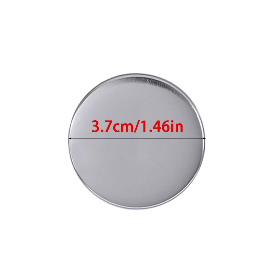 12/25/60 Sets Round Blank Metal Badge Pin Backs, Silvery Button Base with Safety Pins & White Plastic Film Liners DIY Brooch XJM