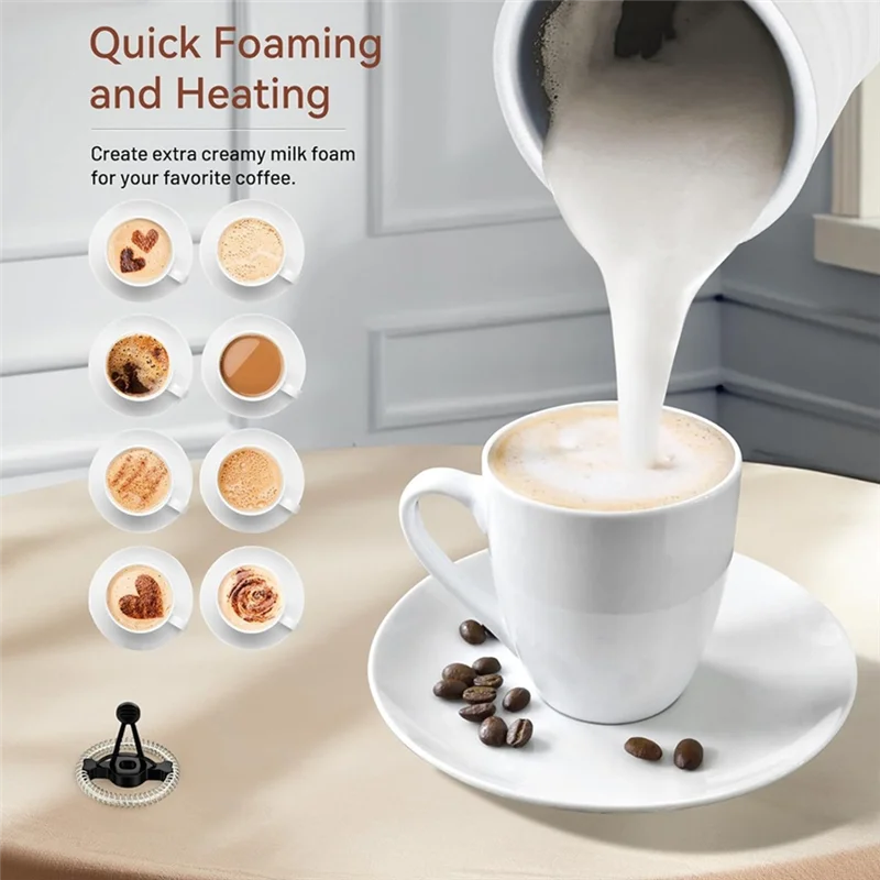 Keurig K-Latte 싱글 서브 K-Cup용 MMF-809 전기 우유 스티머 MMF-809-WH용 ABKR-거품기 거품기