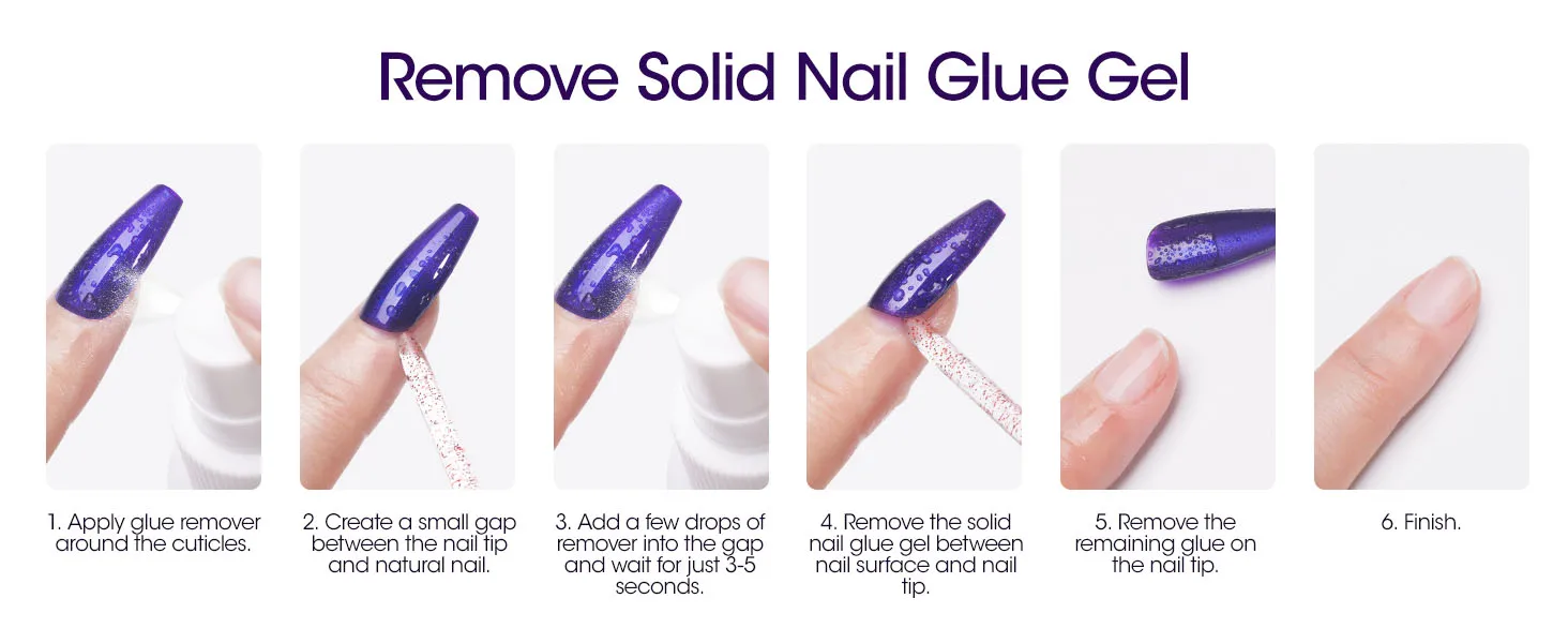GELLEN 30g Polygel Nagelkleber Festes Gel-Klebeset Press-on-Nägel Entferner für Acryl-Nagelspitzen UV-LED-Lampe Heim- und Salon-Maniküre – Detail 12