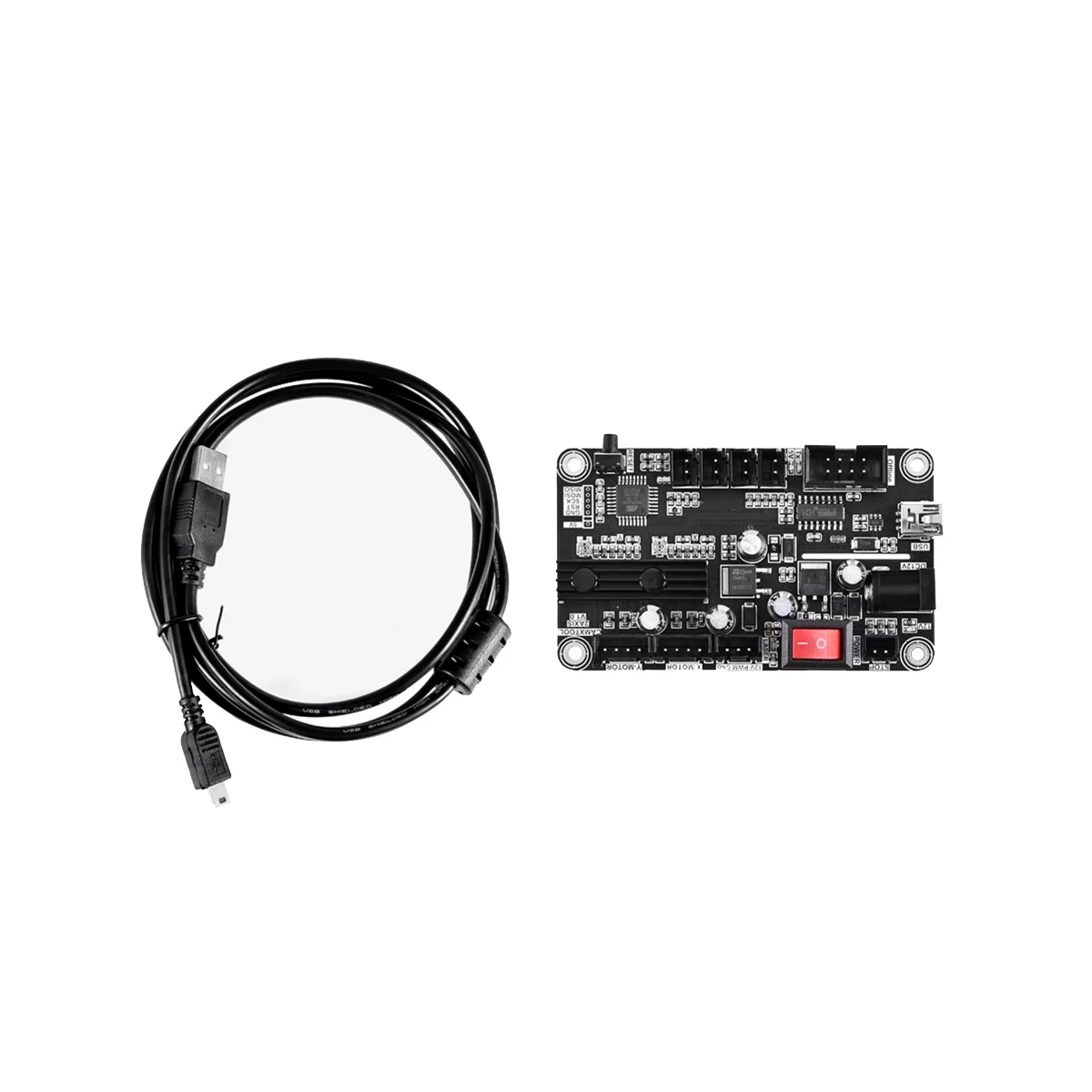 Placa de Control GRBL de grabador láser CNC de 2 ejes, controlador sin conexión, tarjeta controladora de puerto USB, Panel de Control de 2 ejes