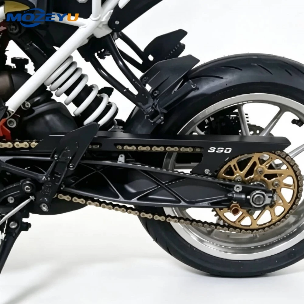 For DUKE 390 2013 2014 2015 2016 2017 DUKE 125 2011-2017 DUKE 200 2012-2017 Motorcycle Aluminum Chain Guard Cover Protector