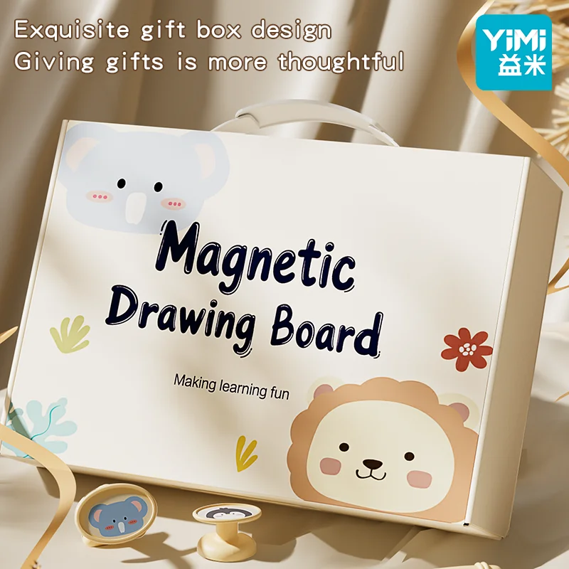 YIMI Kids Magnetische Tekentafel Schrijfbord Magnetische Tekentafel Voor Kinderen Mahinan Budak Perempuan Lelaki Educatief Speelgoed La