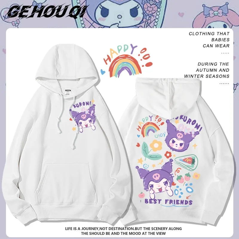 

Sanrio Co-named Hoodie Women Loose Bf Lazy Kulomi Melody Coat Girls Loose Autumn Clothes