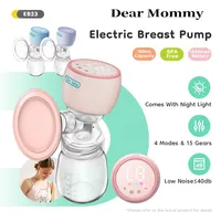 Electric Breast Pump Low Noise With Night light 180ml Milk Bottle Intelligent Integrated High Suction Breast Pump Breast