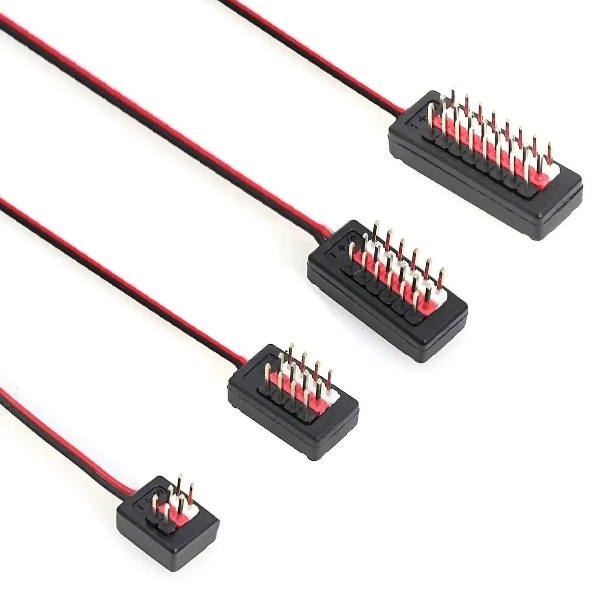 1 to 2 4 6 8 RC Y line Length Remote Control Cable Servo Fan Extender Wire for Futaba JR RC Car Boat HSP Trxs TRX4 Axial SCX10