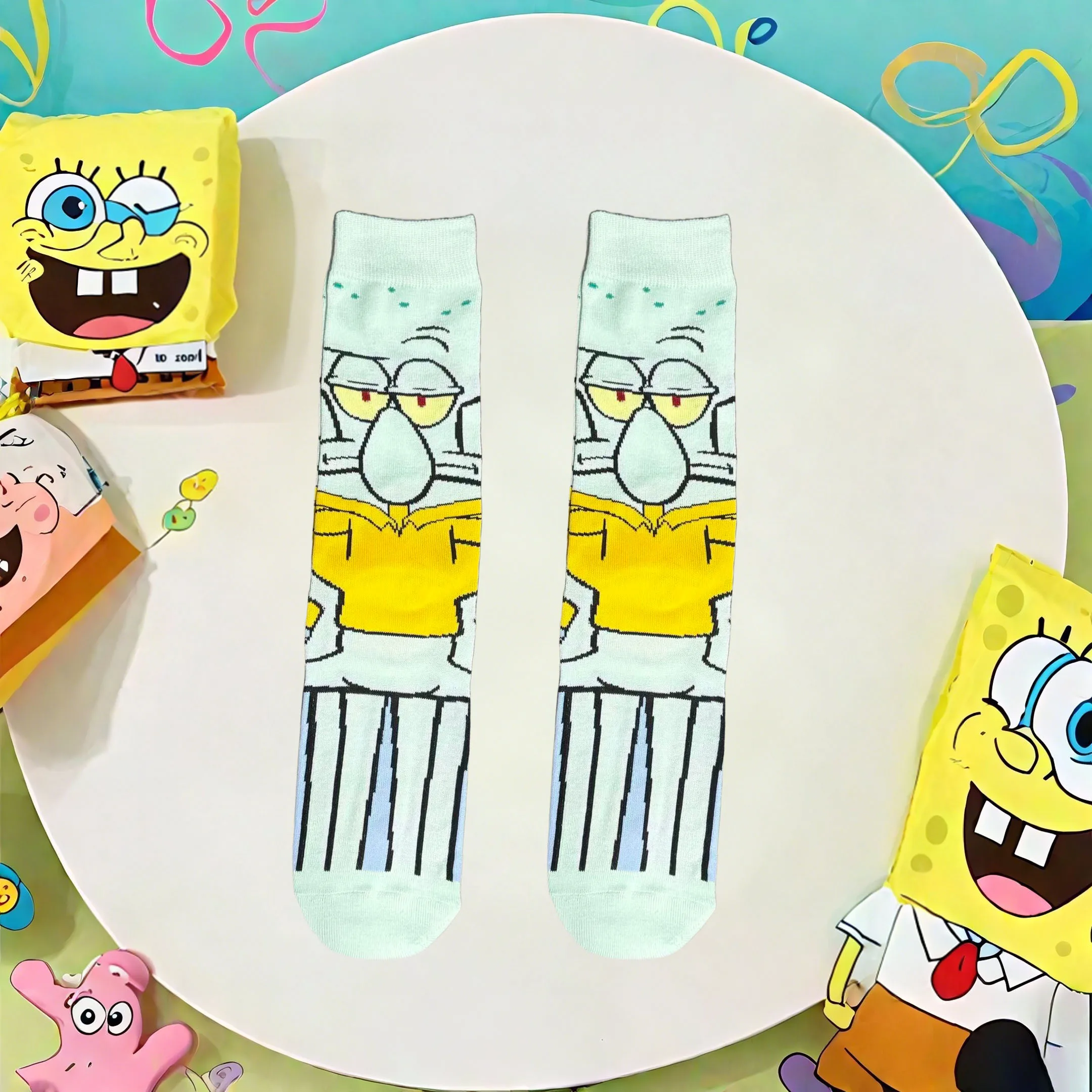 1/5 paar cartoon anime-serie schattige hoge sokken gebreid unisex