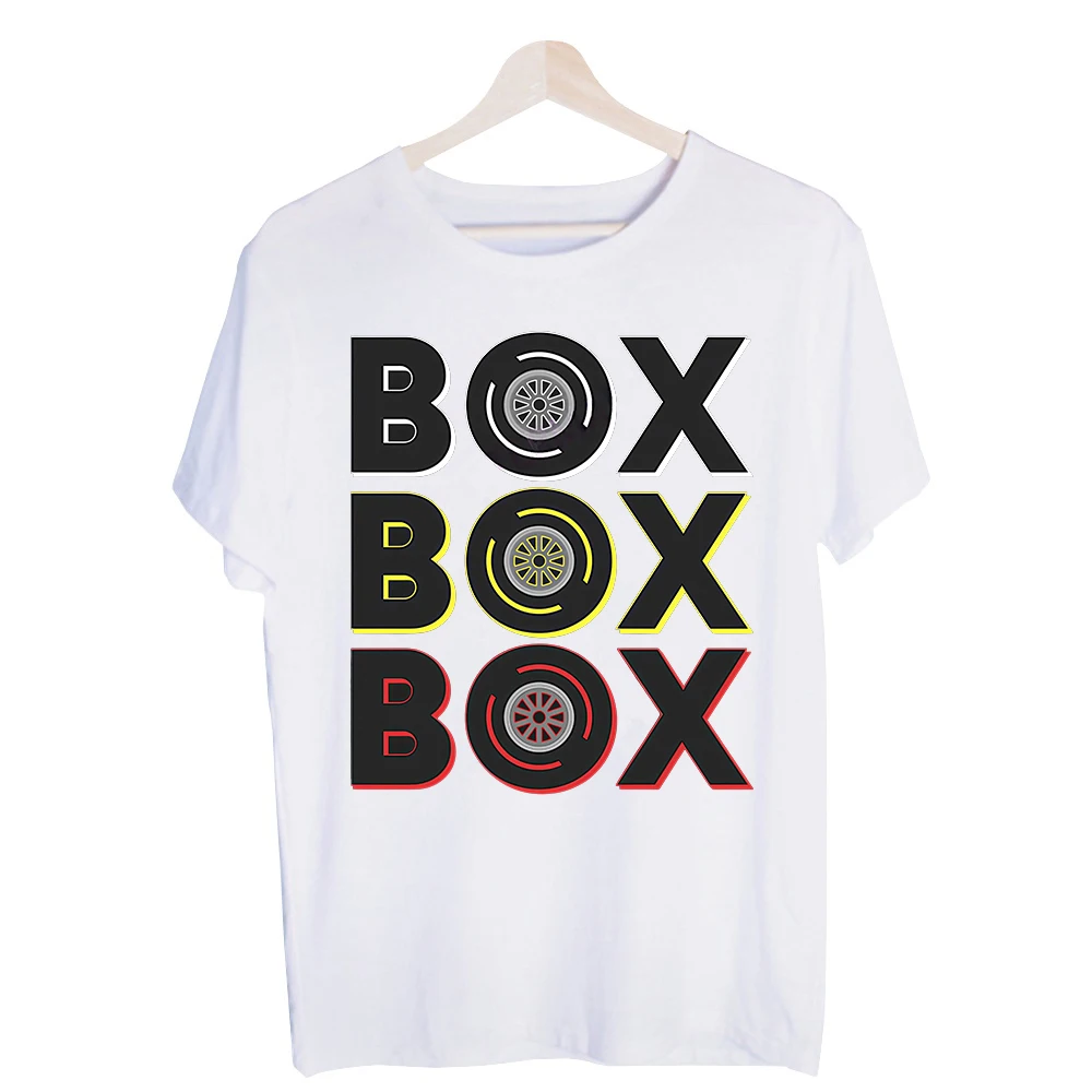 Men's Box Letter and Wheel Graphic Tee, Short Sleeve Crew Neck T-Shirt for Casual Streetwear and Daily Outfits
