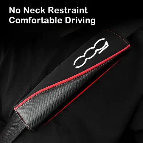 st läder säkerhetsbältesskydd axelskydd för Fiat 500 2007-2022 500e 2020 2021 500L 2014-2018 500X 2015-2022 8 best sales 500 öre - №3