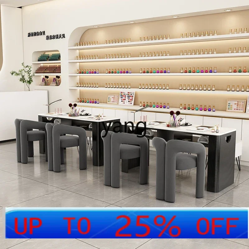 CX  light luxury Internet celebrity with vacuum cleaner socket manicure table and chair combination