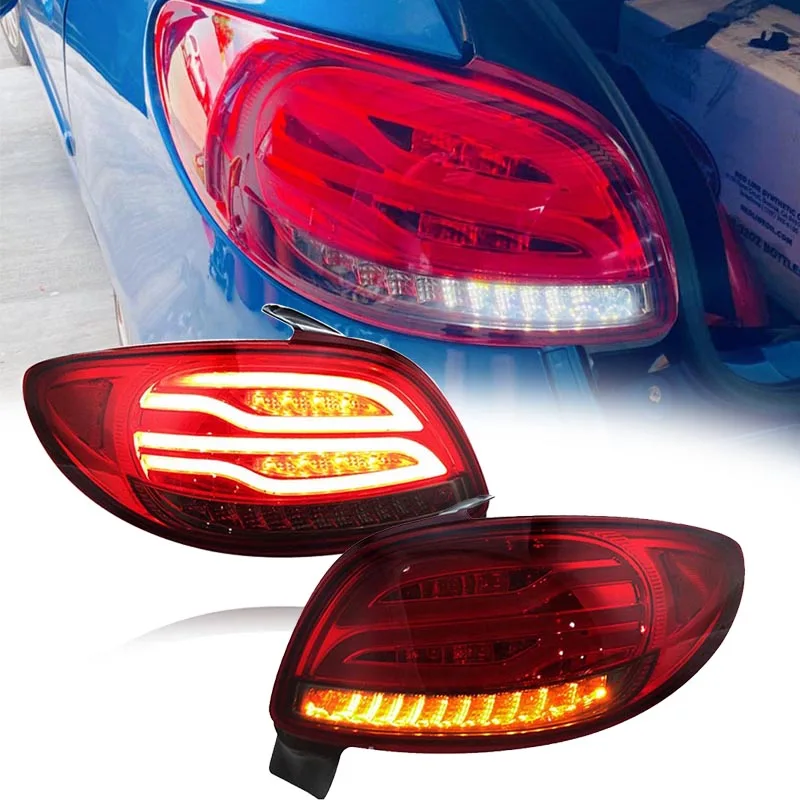 1 Pair LED Rear Tail Lights Cover For Peugeot 206 2004 2005 2006 2007 2008 206CC Stop Brake Turn Signal Lamp Car Accessories