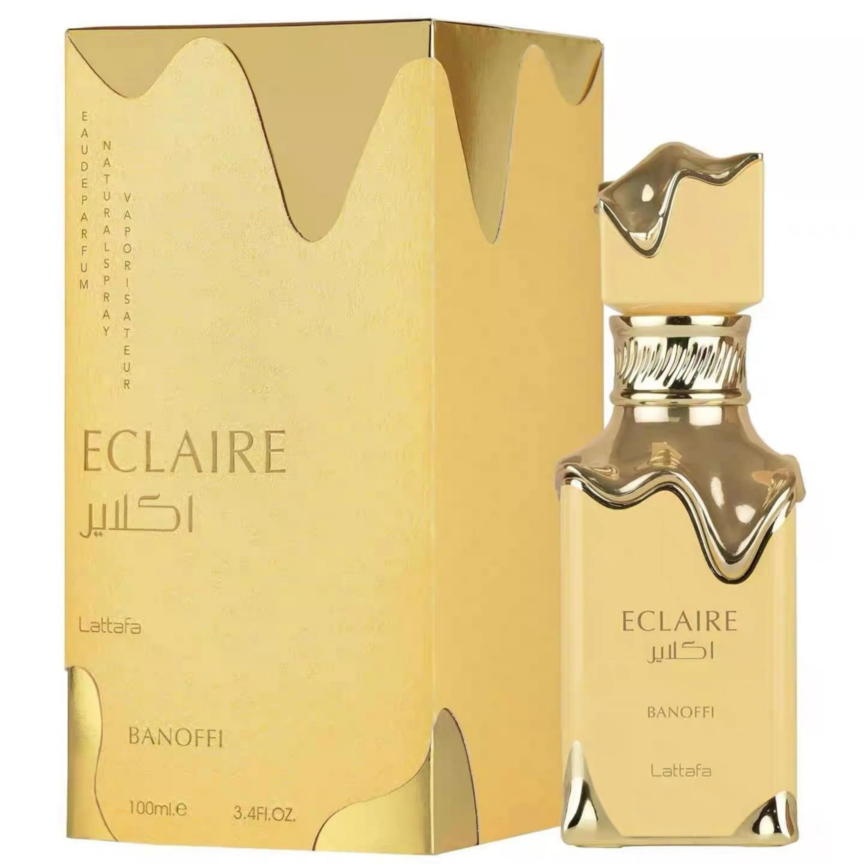 Lattafa Eclaire Eau de Parfum, Botellas Únicas, Perfumes de Pistache/Banoffi, Fragancias Unisex