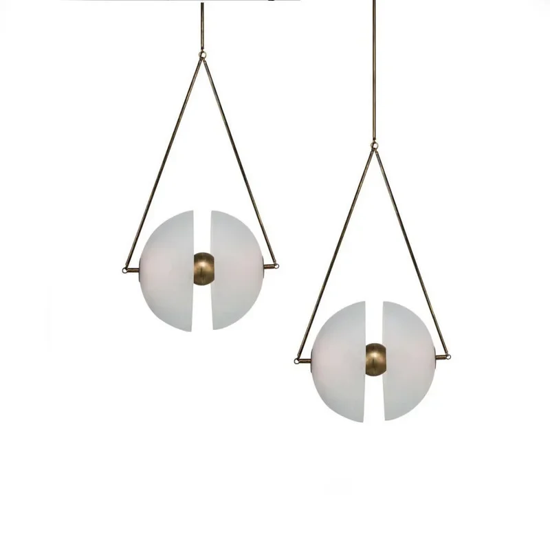 Minimalist Custom Glass Ball Chandelier Creative Hanging Lamps Dinning Living Room Table Decor Modern Nordic LED Pendant Lights