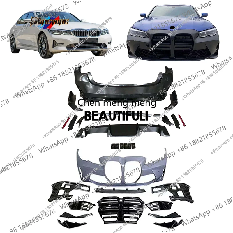 Factory Hot Selling High Fitment G20 G28 M3 Facelift Car Bumpers Exhaust Accessories Bodykit for 3 Series G20 G28 Upgrade to M3