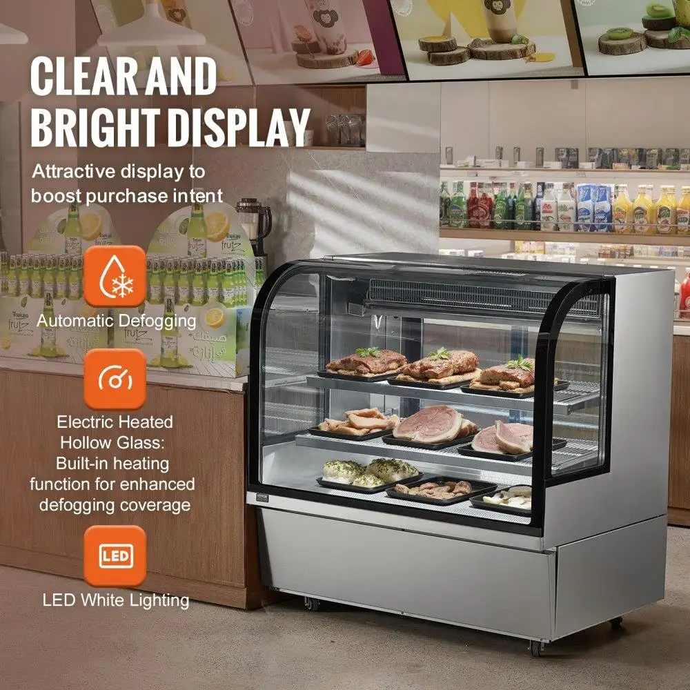 Commercial Refrigerated Display Case Bakery 180L 505L 2Tier