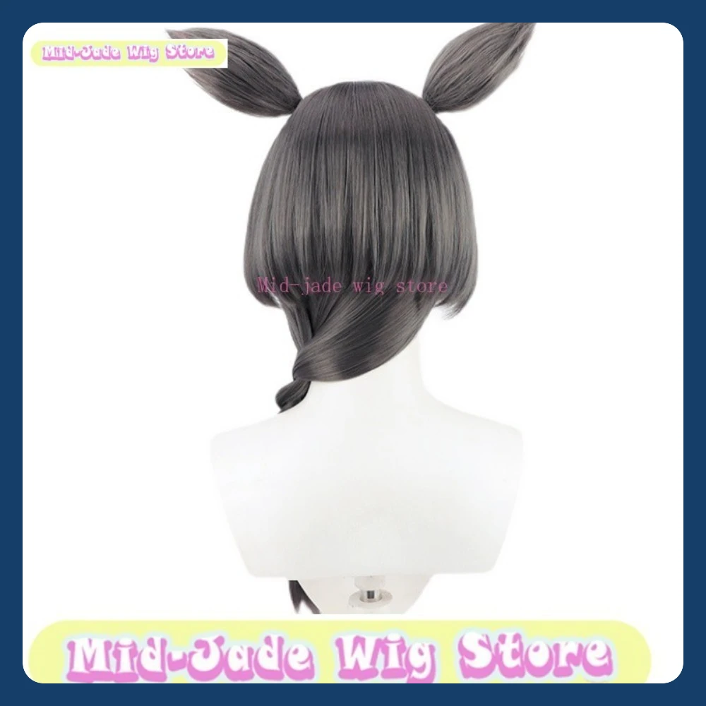 Магазин париков среднего нефрита Uma Musume Zenno Rob Roy, парик для косплея, аниме, игра, ролевая игра, вечеринка на Хэллоуин, синтетические волосы