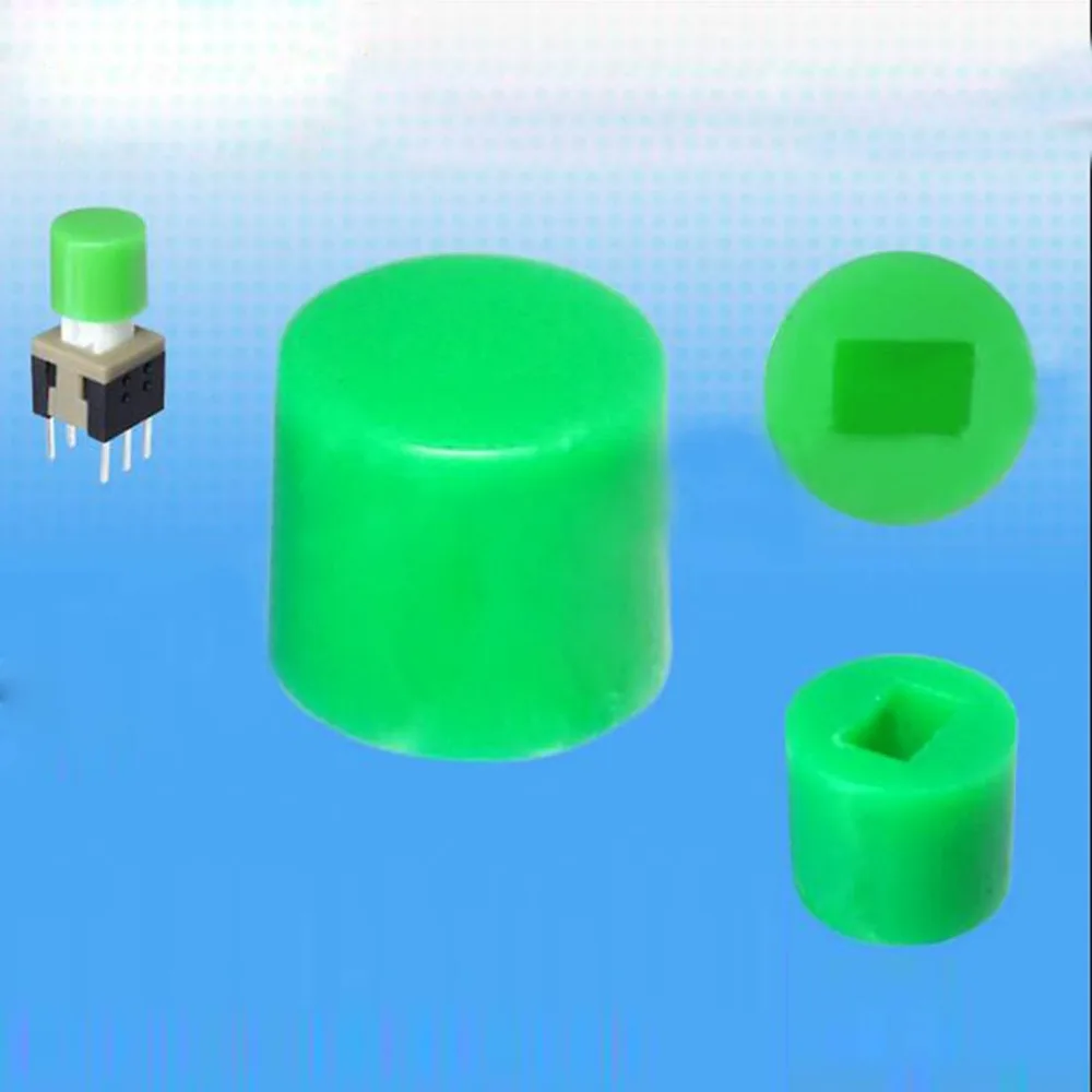 200pcs 6*5mm Round Button Cap Push Switch Multi Color Button Cover for Self Locking 5.8/7/8/8.5mm Switches Wholesale