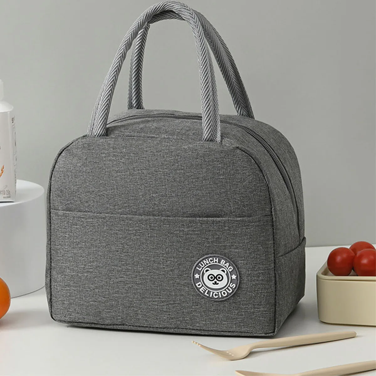 Fashion Lunch Bags For Children Large Capacity Tote Picnic Drink Lunchbox Thermal Bag Portable Outdoor Office Food Bags