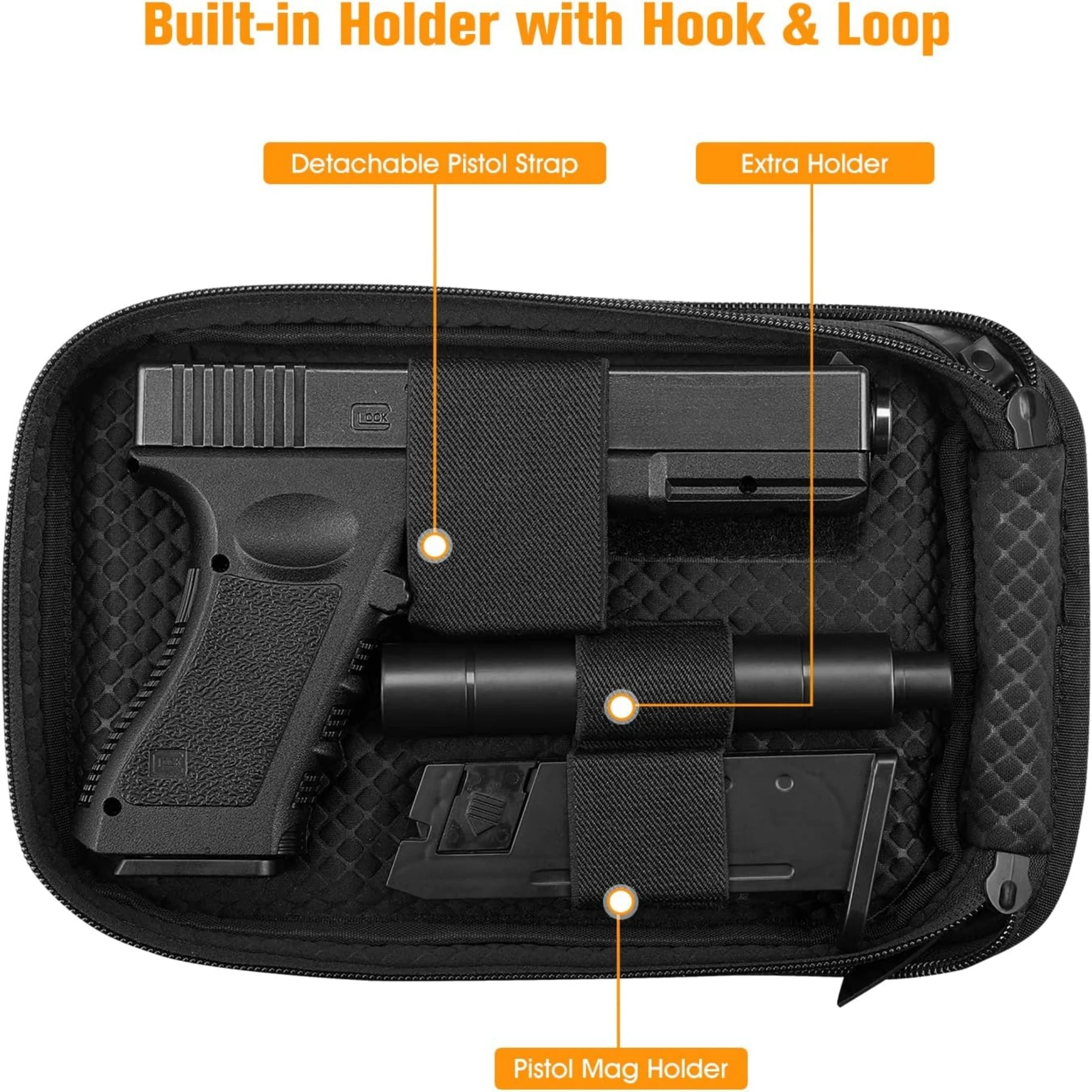 Taktische Umhängetasche für den Außenbereich, multifunktionale Aufbewahrungstasche, diagonale Cross-Pistolentasche, taktische Umhängetasche, versteckte tragbare Waffentasche – Detail 3