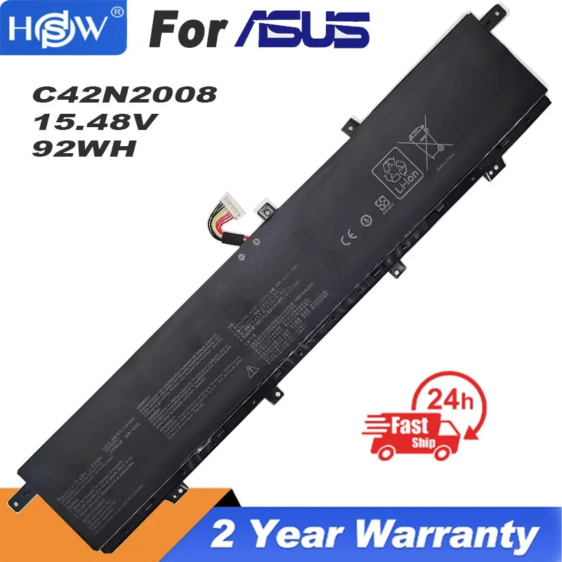 

C42N2008 Laptop Battery For ASUS ZenBook Pro Duo 15 OLED UX582 UX582LR Series XS74T UX582LR-H2002TS H2003R LR-XS74T