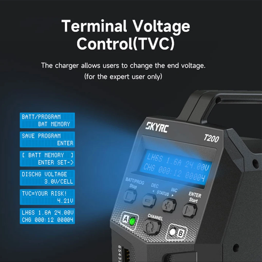 

Fast And Efficient Charging Skyrc T200 Balance Charger For RC LiPo Batteries Lipo Battery