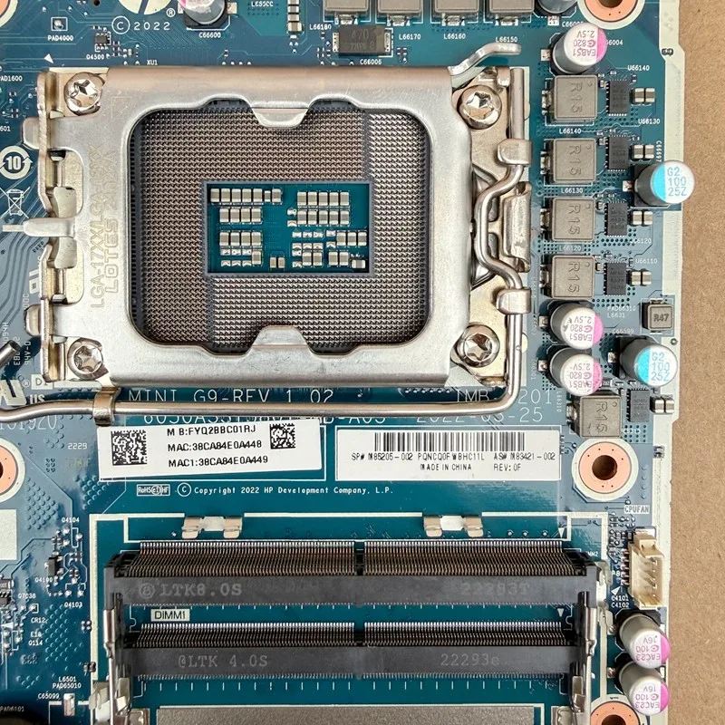 

New for HP Z2 mini G9 workstation main board M85205-002 M83421-002