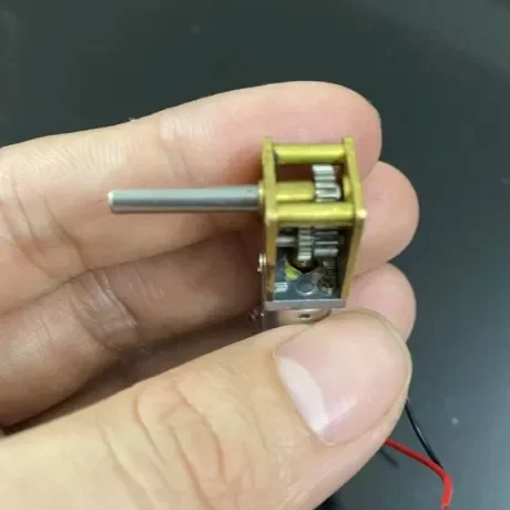 1218-N20 Right Angle Worm Gear Motor, 7-Shape DC Reduction Motor, Mini Worm Gearbox DIY Motor