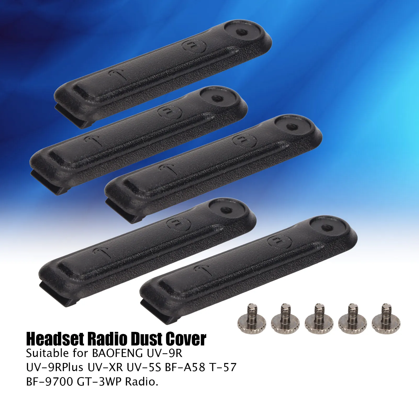 Osłona przeciwpyłowa do radia, osłona słuchawek do BAOFENG UV‑9R UV‑9RPlus UV‑XR, osłona przeciwpyłowa na bok radia.