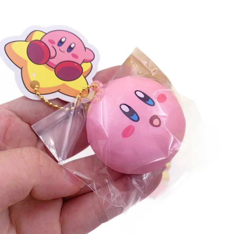 Game Kirby Star Dekompressionsspielzeug, weiche Simulationsbrot-Form, langsam rückfedernd, Squishy, süßer Anhänger, schönes Geschenk für die Freundin – Detail 5