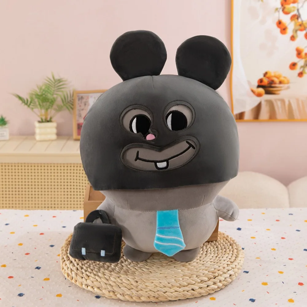 Kids Gifts Big Mouse Rat Plush Toy Backpack Grey Stuffed Mouse Doll Embracing Flowers Cartoon Animal Plush Pillow Birthday Gift