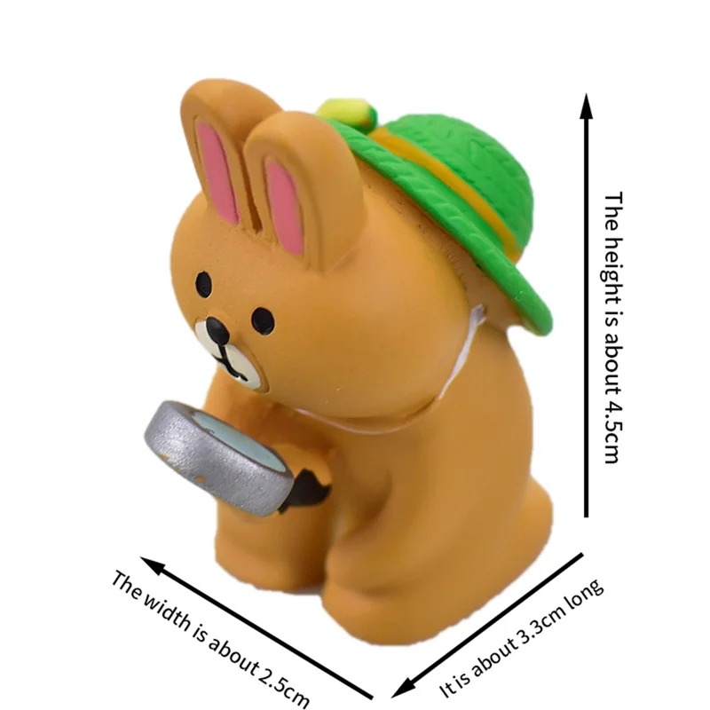 ABXH مصغرة تماثيل راتينج تمثال لطيف الضفدع النحت للخارجية الجنية حديقة وديكور مكتب تمثال تمثال رائعتين