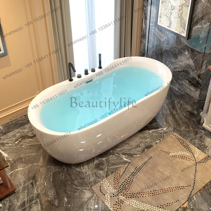 

Household bathtub independent acrylic floor-to-ceiling small apartment for the elderly