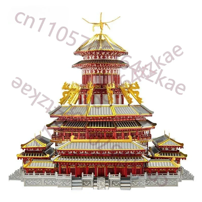 3D Metal Puzzle Palace Model Kits DIY Laser Cut Assemble Jigsaw Toys Adult Gift