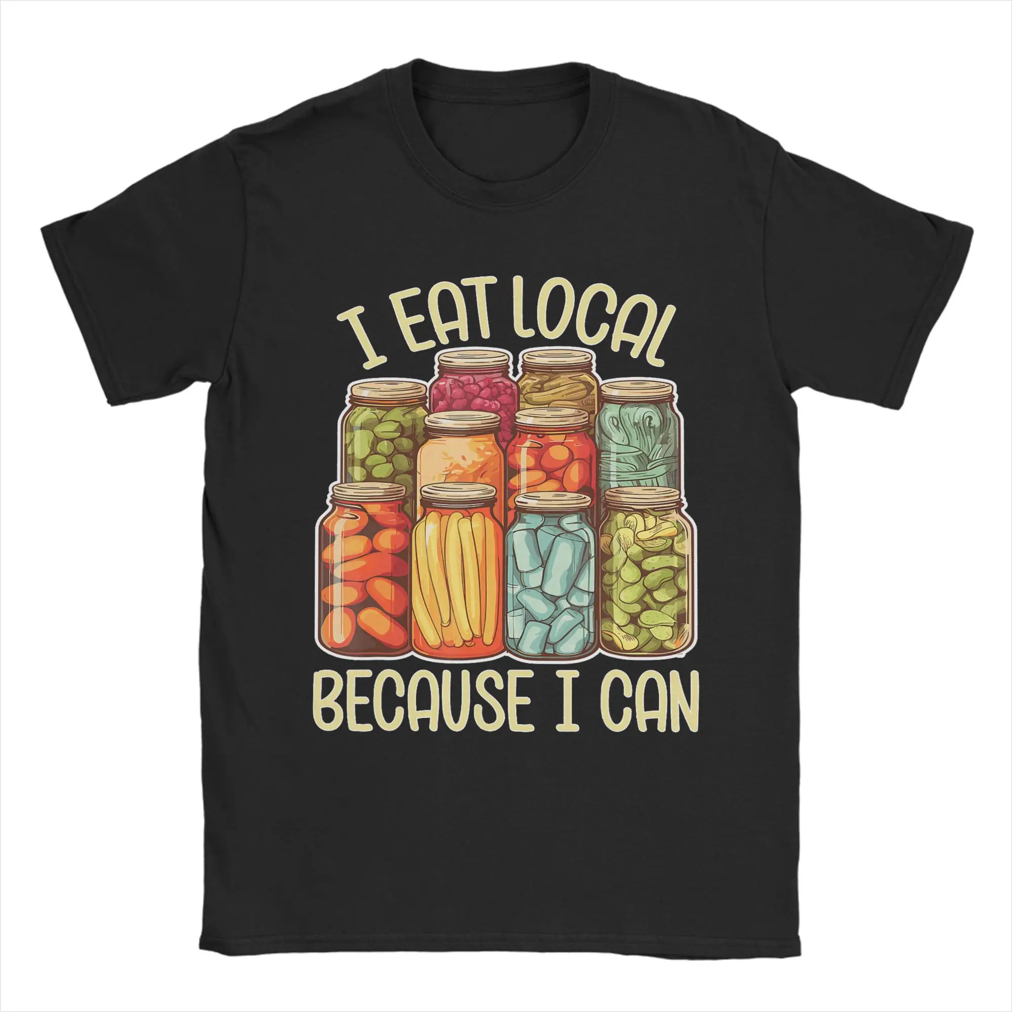 Fashion I Garden Because I Can Funny Plant Gardening Canning Lover T-Shirt Men T Shirt  Short Sleeve Tee Shirt Graphic Clothes