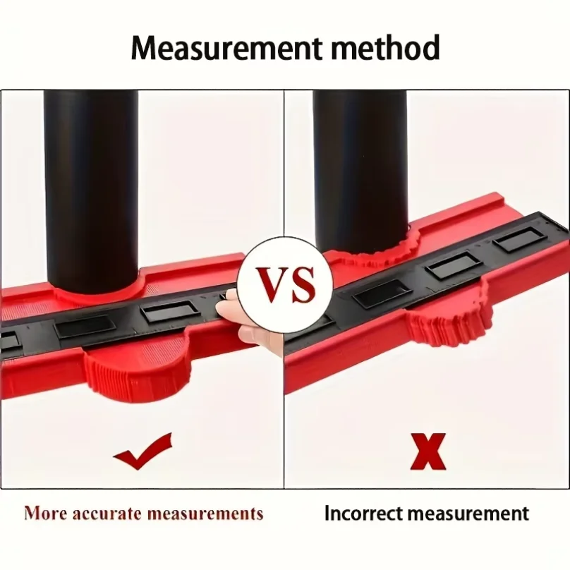 Contour Gauge Duplicator Ceramic Tile Carpet Cutting Template Profile Measuring Angle Ruler Contour Duplicator Woodworking Tools