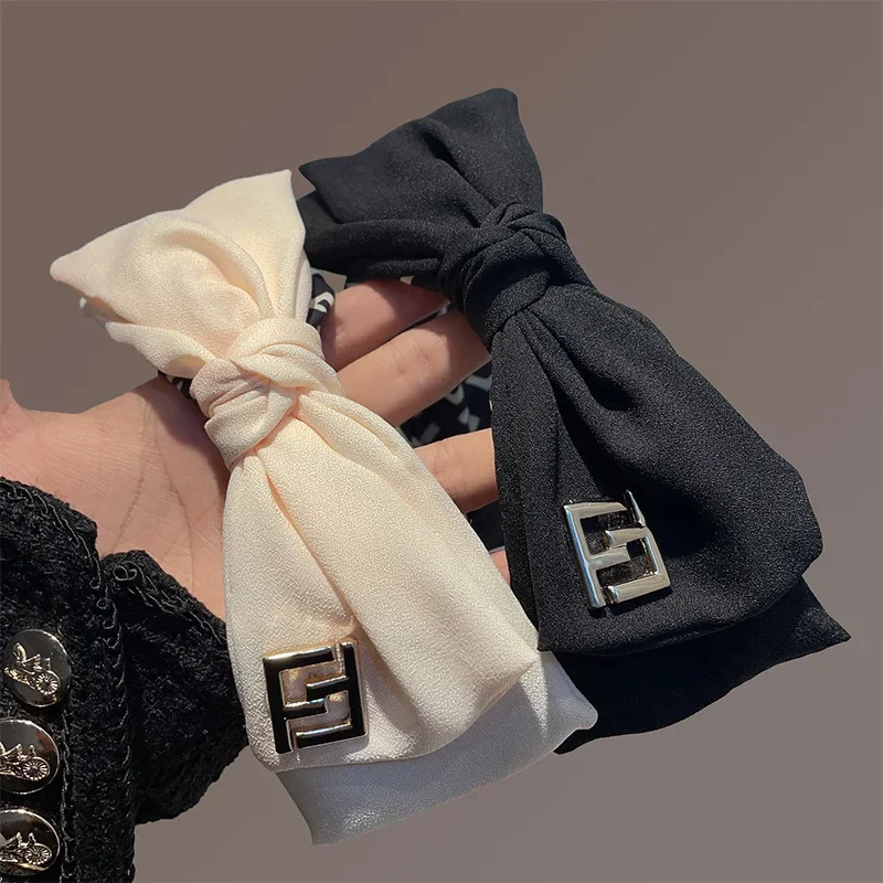

Fashion Letter Headband for Women, Wide Bow Design Hair Hoop Elegant Daily Versatile Styling Girls Hair Accessories
