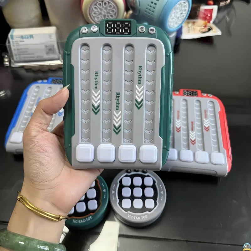 

Electronic Music Rhythm Push Game Machine Handheld Travel Fast Press Push Toy Autism Puzzle With Light Toy Gift