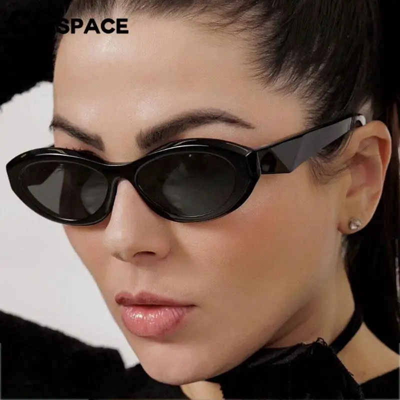 57087 Lady Popular Candy Color Sunshade Mirror occhiali da sole Cat Eye di piccole dimensioni occhiali da vista classici per esterni Uv400