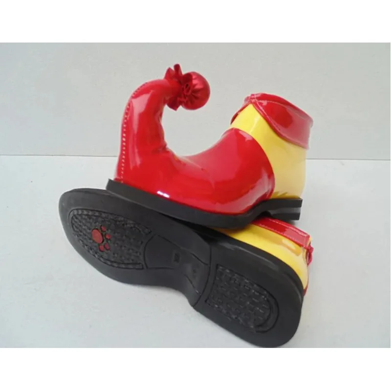 

DY20Adult Kids Halloween Clown Cosplay shoes Naughty Harlequin Fancy Fantasia Infantil Boy Girl Carnival Party boots Free Shippi