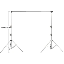 Universal 88.5-200CM Telescopic Crossbar Photo Background Support Adjust Height Backdrop Stand for Photography Photo Studio Boom