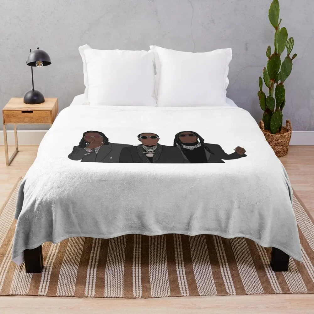 

The Migos Throw Blanket anime for babies Winter beds Blankets Soft Beds Beautifuls Flannel Fabric Blankets